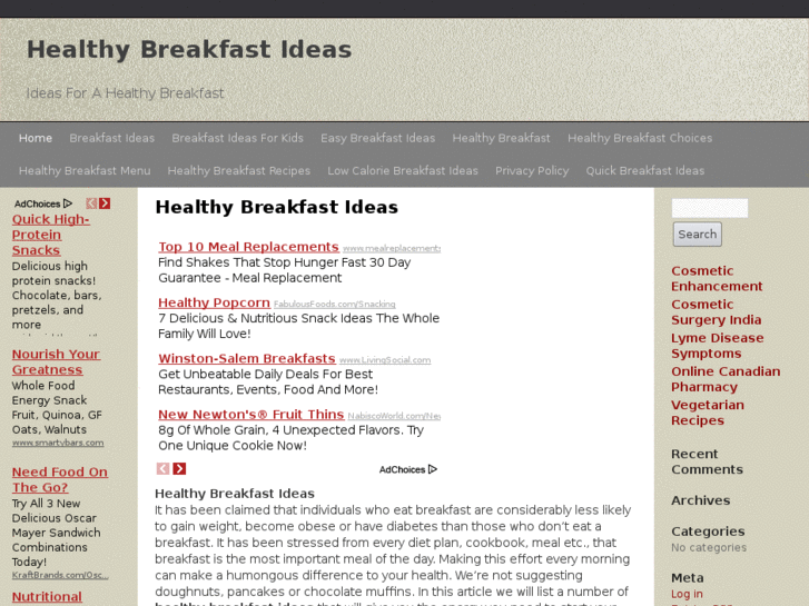 www.healthybreakfastideasonline.com