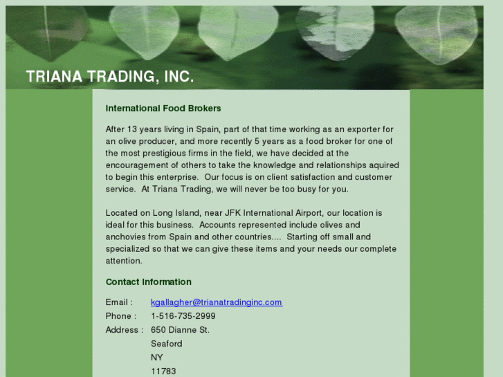 www.trianatradinginc.com