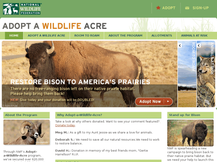 www.adoptawildlifeacre.org