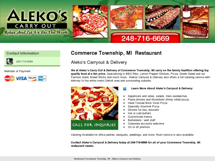 www.alekospizzaincommerce.com