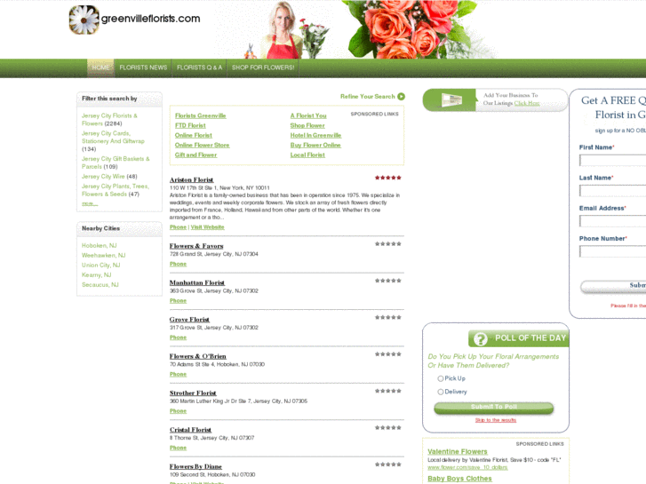 www.greenvilleflorists.com