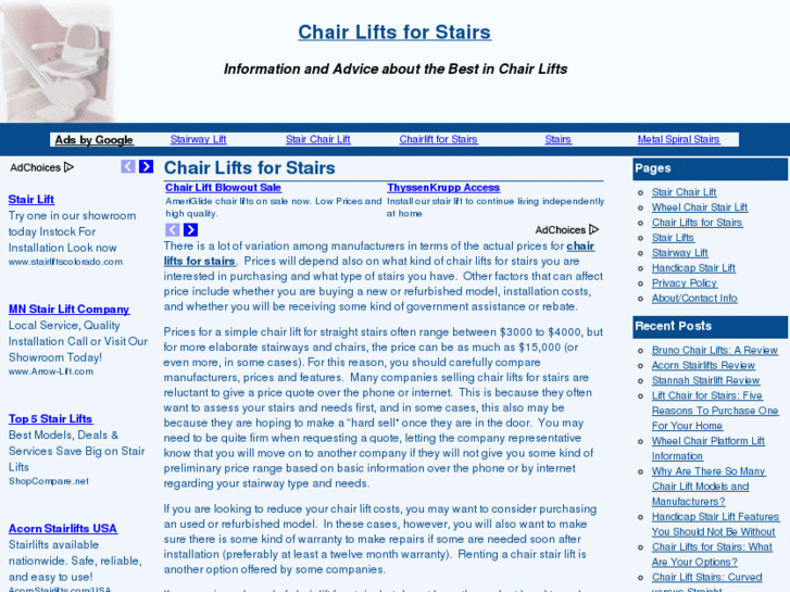 www.chairliftsforstairs.com