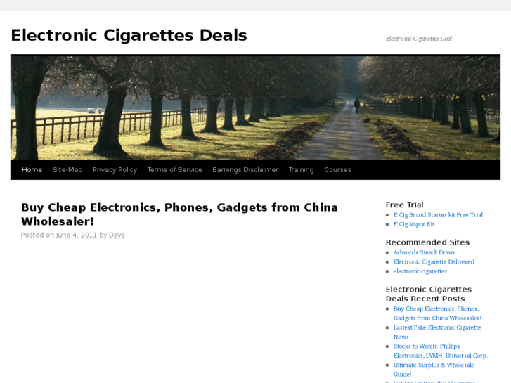 www.electroniccigarettesdeals.com