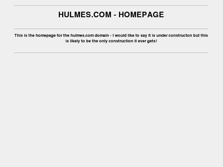 www.hulmes.net