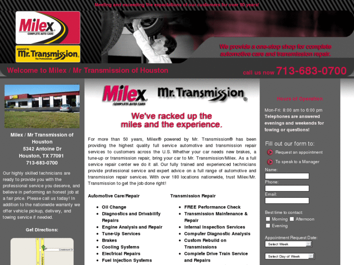 www.milexandmrtransmissionofhouston.com