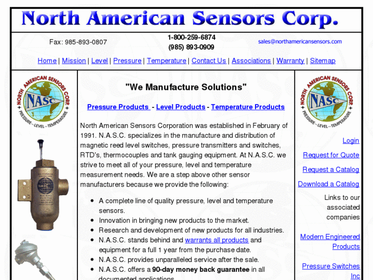 www.northamericansensors.com