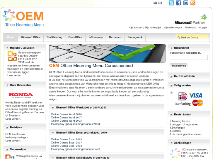 www.officeelearningmenu.nl