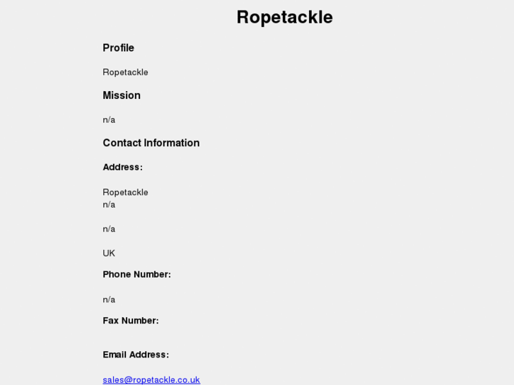 www.ropetackle.co.uk