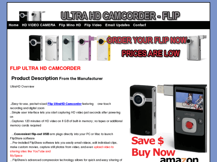 www.ultrahdcamcorderflip.com