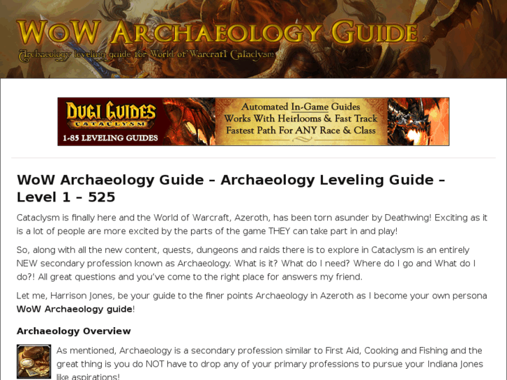 www.wowarchaeologyguide.com