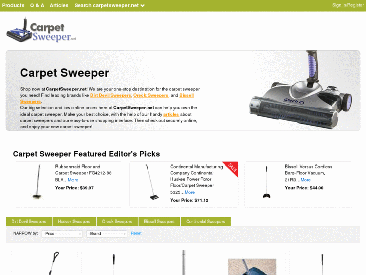 www.carpetsweeper.net