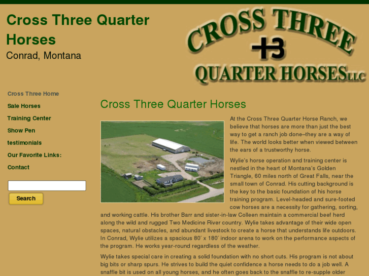 www.crossthreequarterhorses.com