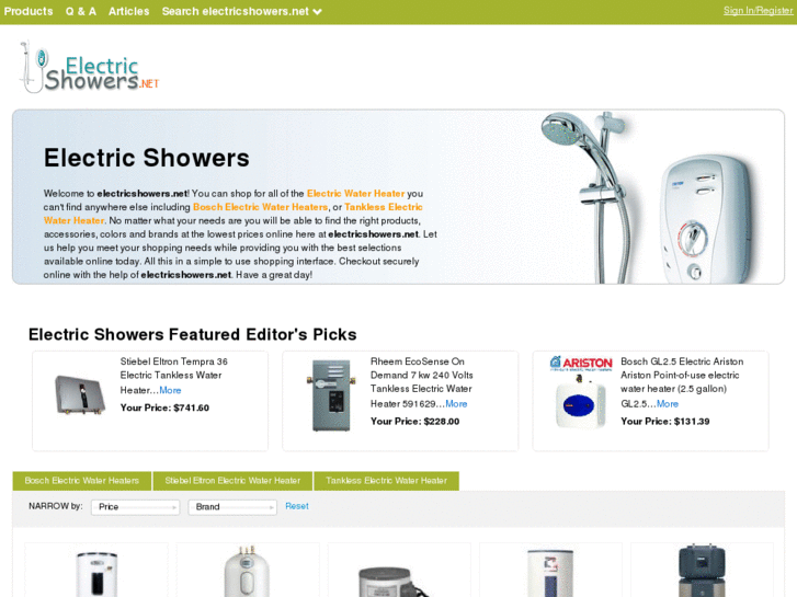 www.electricshowers.net