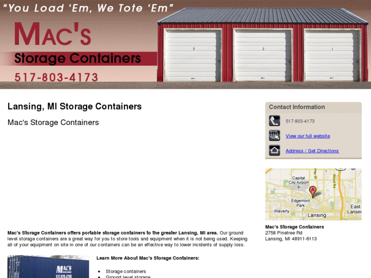 www.lansingstoragecontainers.com