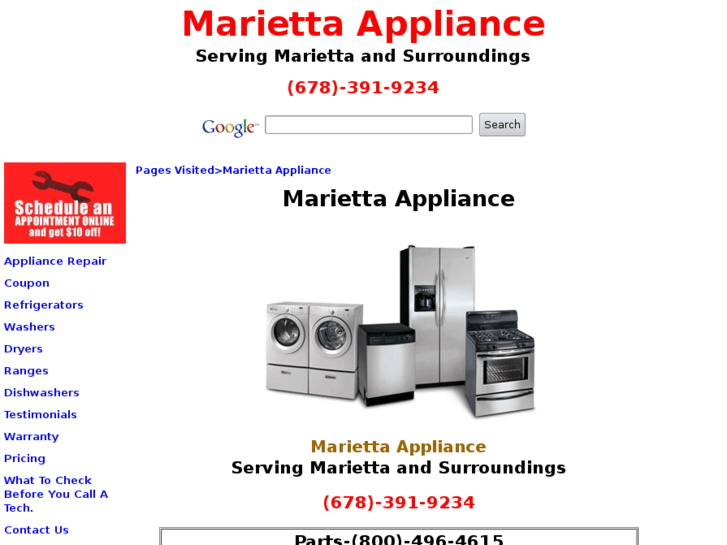 www.mariettaappliance.com