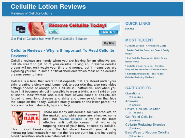 www.cellulitelotionreviews.com