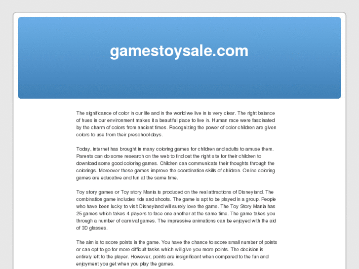 www.gamestoysale.com