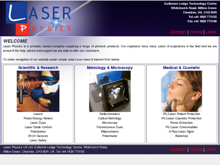 www.laserphysics.co.uk