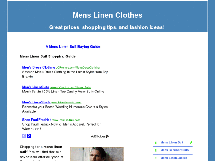 www.menslinensuit.org