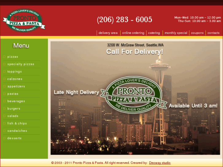 www.prontopizzeria.com