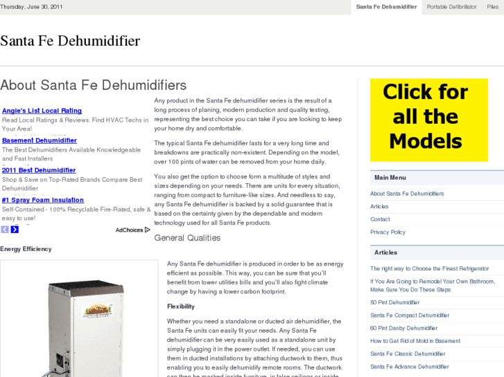 www.santa-fe-dehumidifier.com