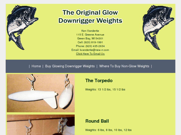 www.theoriginalglowdownriggerweights.com