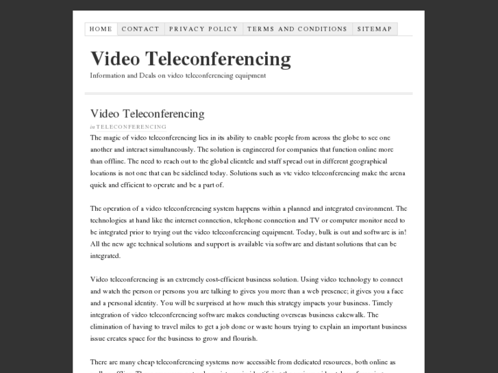 www.videoteleconferencing.org