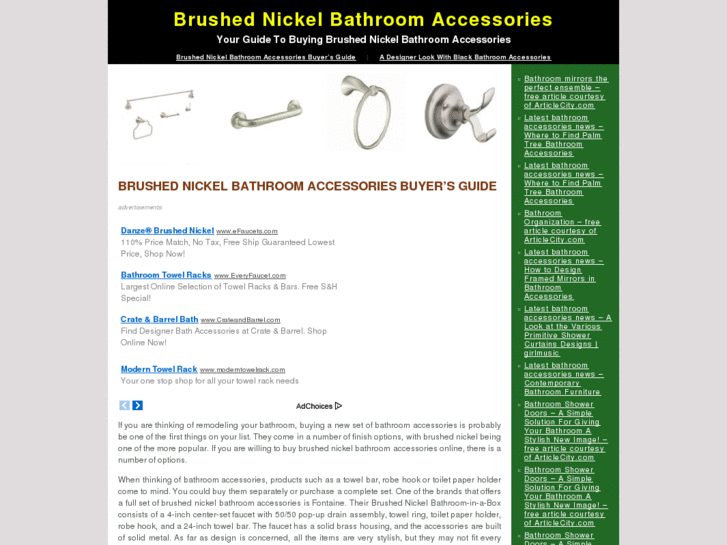 www.brushednickelbathroomaccessories.org