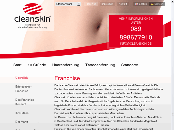 www.cleanskin-franchise.de