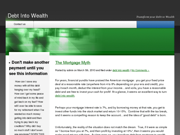 www.debt-into-wealth.com