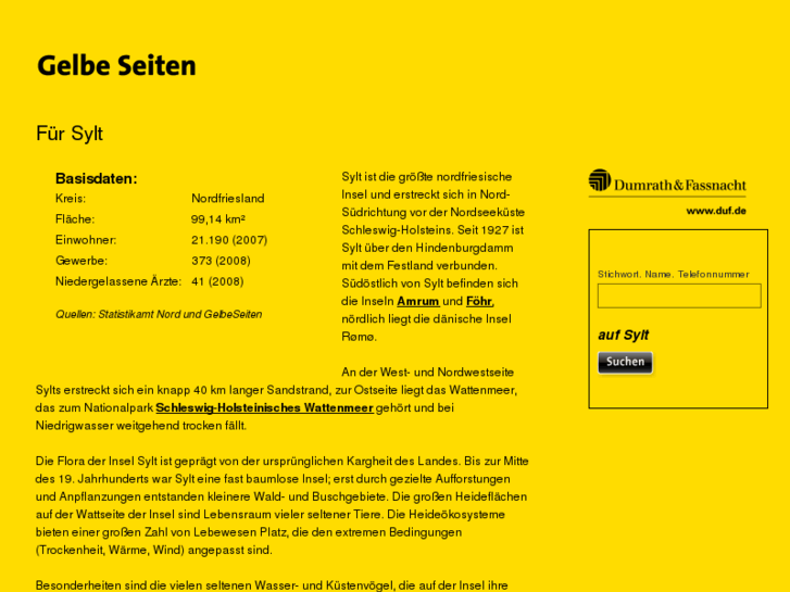 www.gelbe-seiten-sylt.com