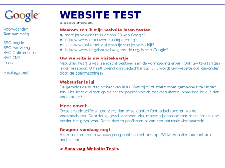 www.googletest.nl