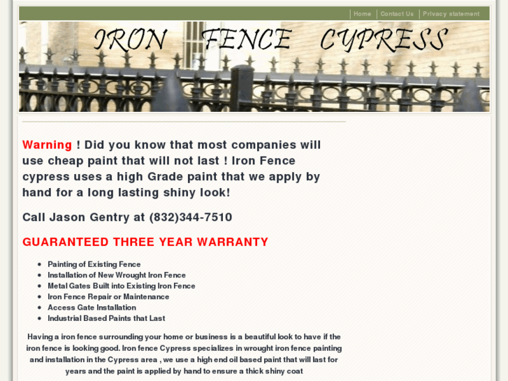 www.ironfencecypress.com