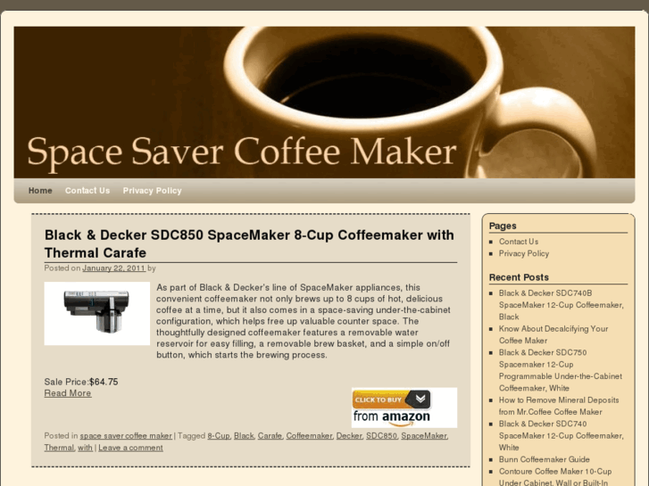 www.spacesaver-coffeemaker.com