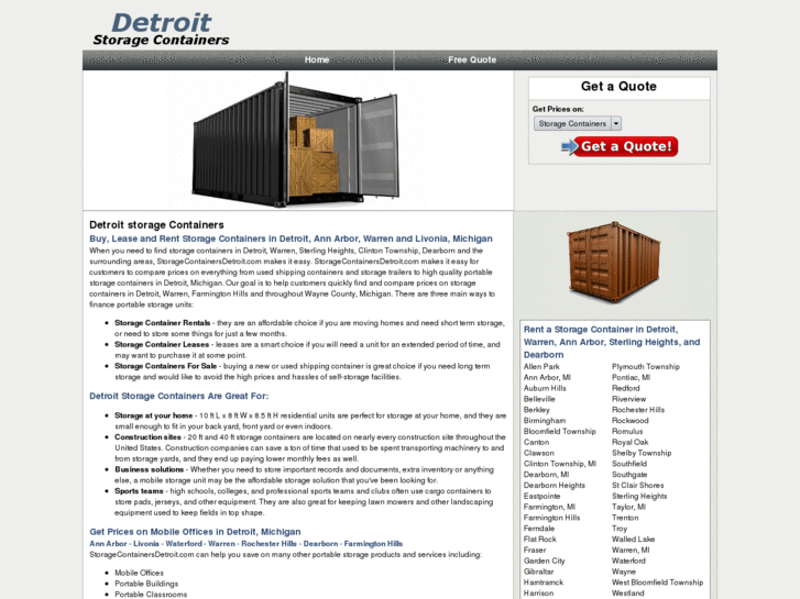 www.storagecontainersdetroit.com