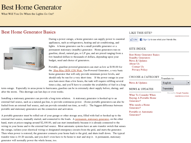 www.besthomegenerator.com