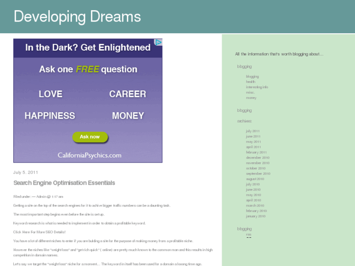 www.developing-dreams.com
