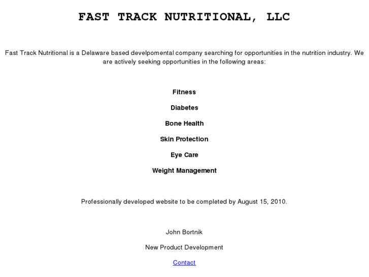 www.fasttracknutritional.com