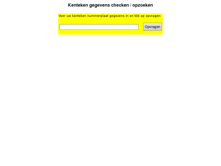 www.kentekenopzoeken.nl