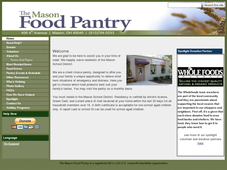 www.masonfoodpantry.com