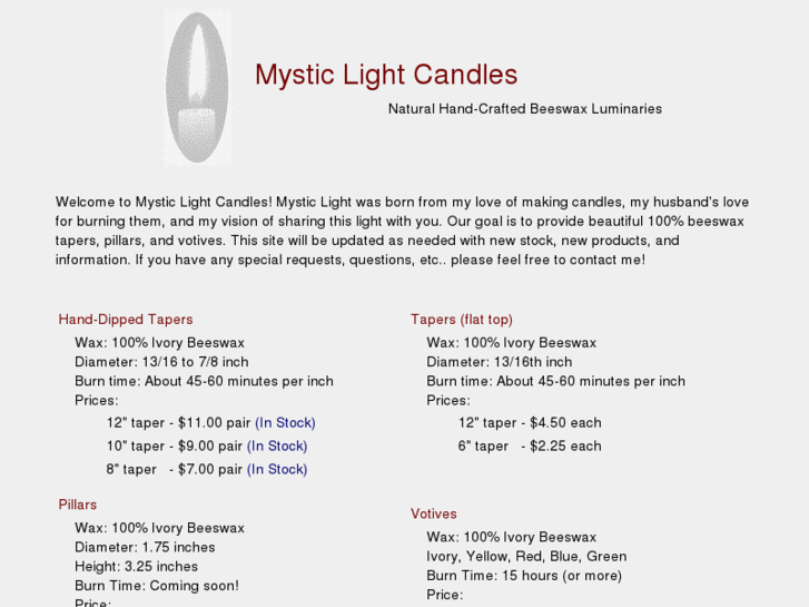 www.mysticlightcandles.com