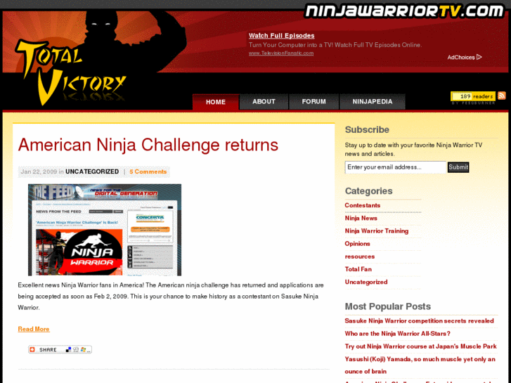 www.ninjawarriortv.com