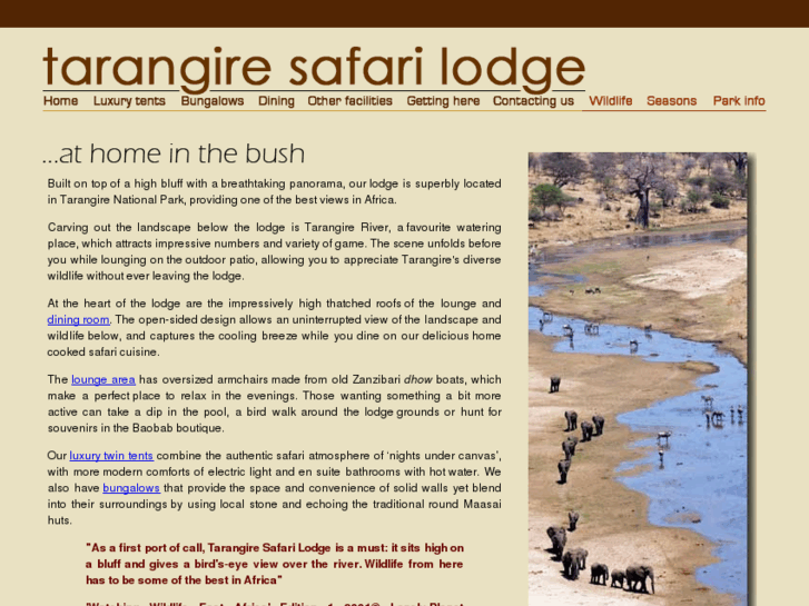 www.tarangiresafarilodge.com