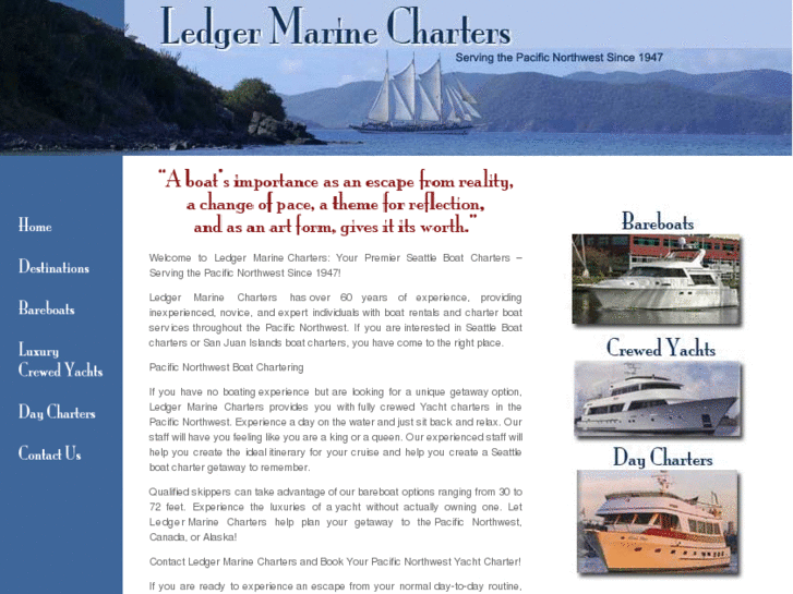 www.ledgermarinecharters.com