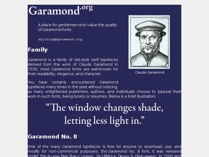 www.garamond.org