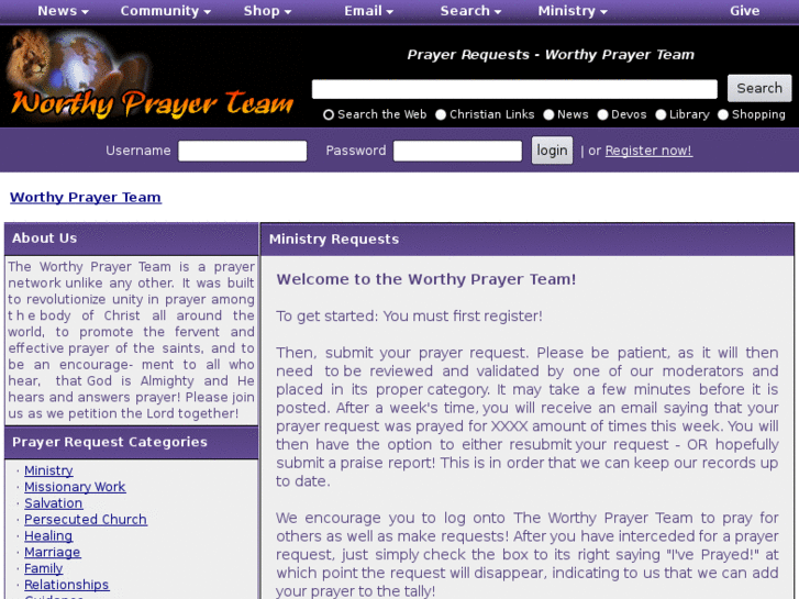 www.worthyprayerteam.com