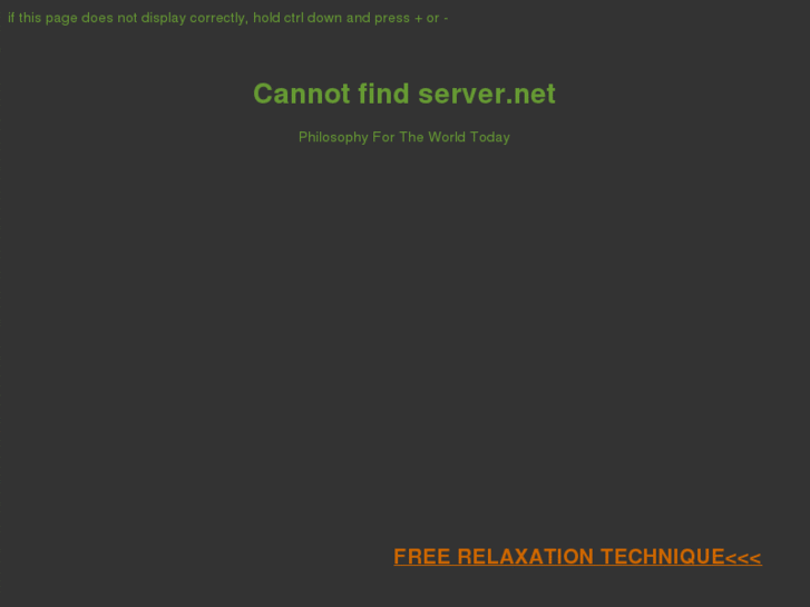 www.cannotfindserver.net