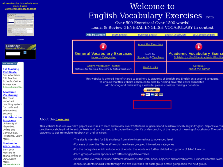 www.englishvocabularyexercises.com