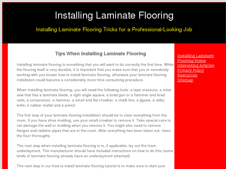 www.installinglaminateflooring.info