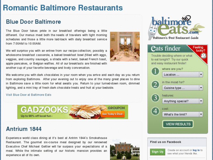 www.romanticbaltimorerestaurants.com